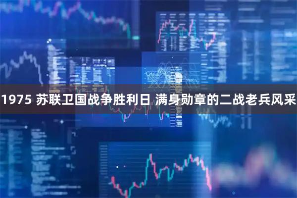 1975 苏联卫国战争胜利日 满身勋章的二战老兵风采
