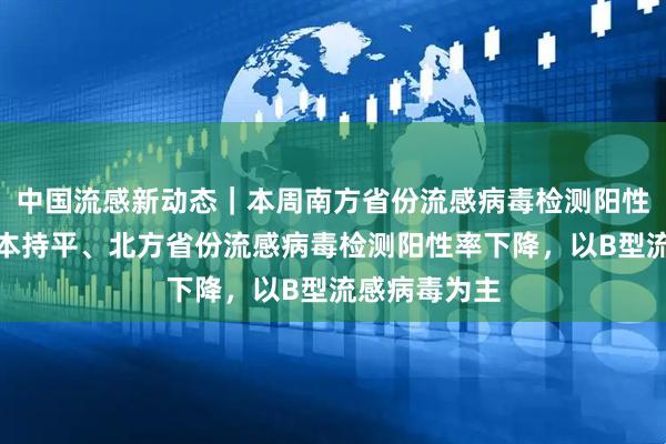 中国流感新动态｜本周南方省份流感病毒检测阳性率与上周基本持平、北方省份流感病毒检测阳性率下降，以B型流感病毒为主